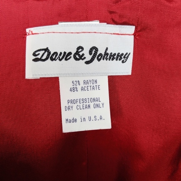 Dave & Johnny | 80s Western Red Cold Shoulder Top - Picture 6 of 6